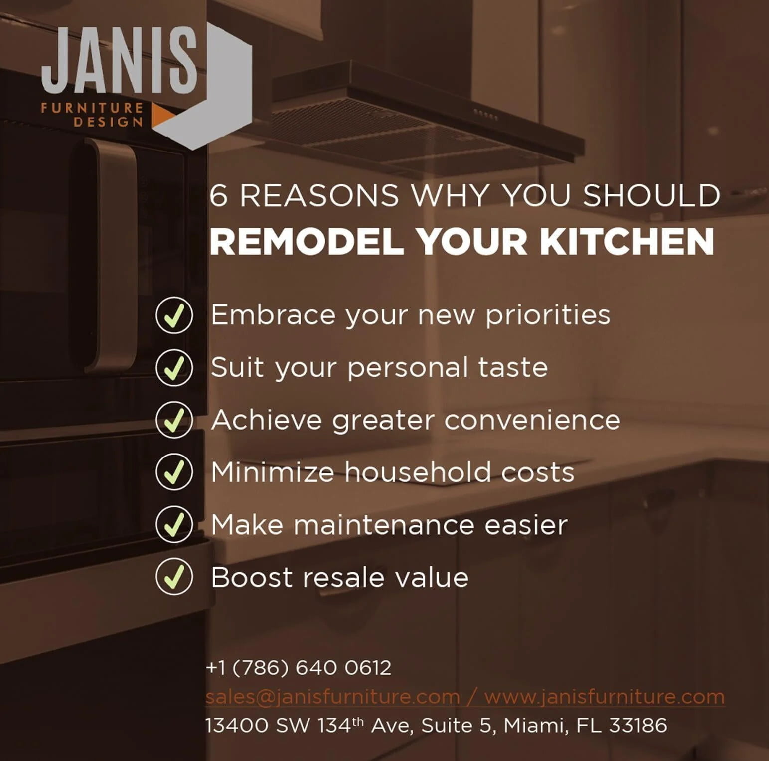 Janis Furniture. 6 reason why you should remodel your kitchen