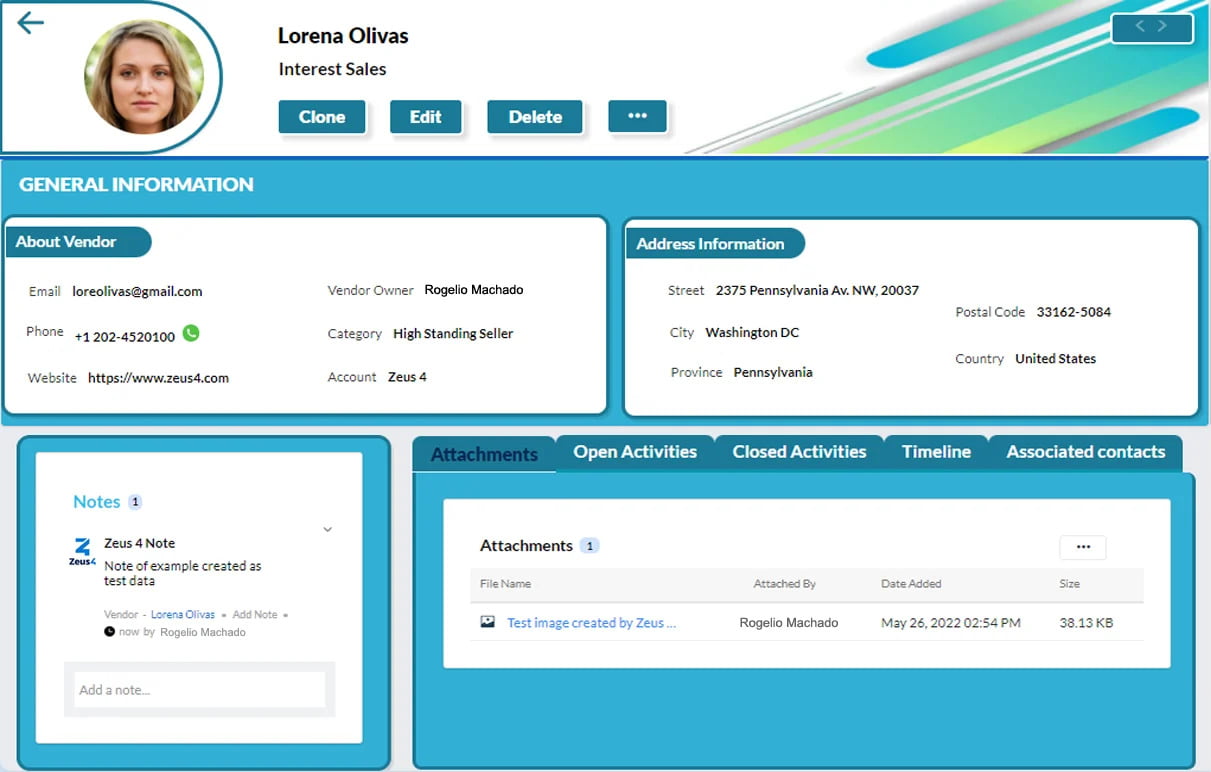 Providers, Canvas View. Zoho CRM